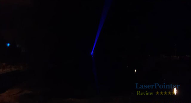 Test: Laser beam come from long distance 1.4KM green/red/blue laser ...