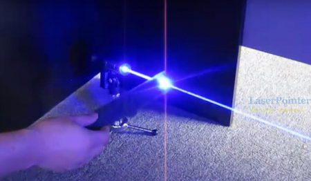 Actual power test — strong & waterproof blue laser pointer