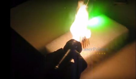 Test the actual power of a green laser dazzler with pulsating mode