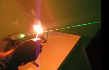 Test whether it is really high power laser pointer–Power test video