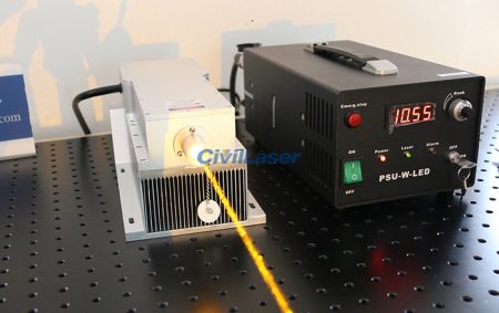589nm Yellow Laser Source 3W Output Laser